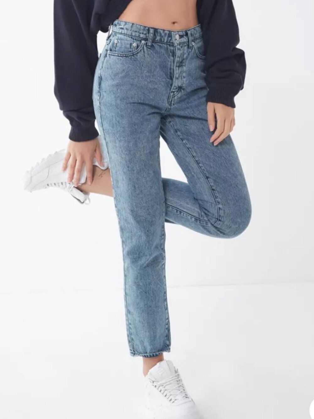 URBAN OUTFITTERS BDG Slim Straight Jeans High Rise Blue Cotton  27